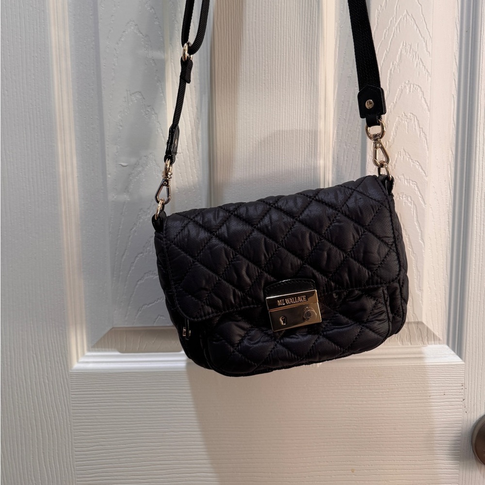 Black Quilted Crossbody Bag